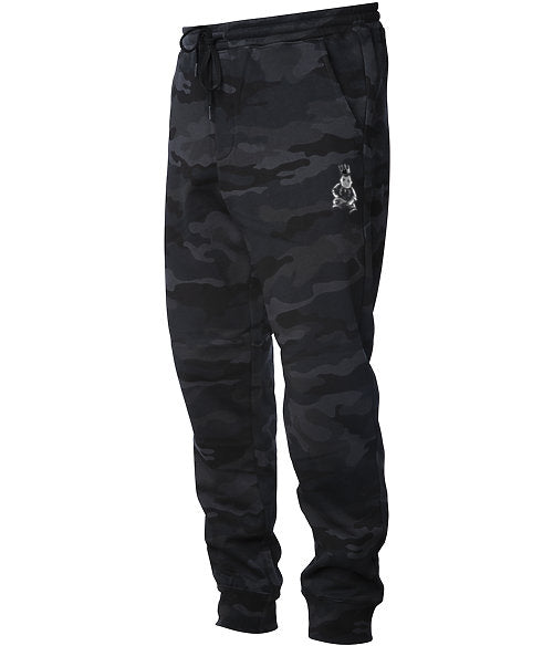 BLACK CAMO THRONE JOGGERS